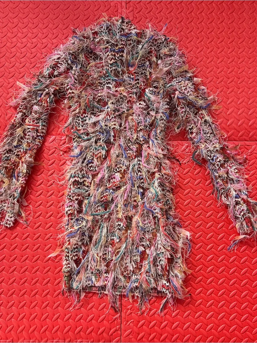 Long Sleeve Fringe Mini Dress from Mew Mews - Picture 3 of 4